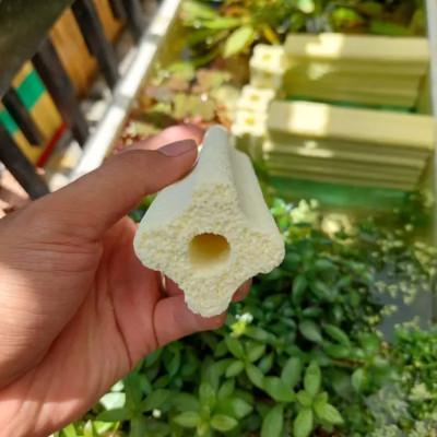 Thanh Sứ Lọc Hoa Mai TO (16x4cm) | Vật Liệu Lọc Nước Bể Cá Cao Cấp, Siêu Sạch