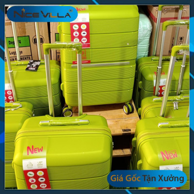 Vali Nhựa Dẻo PP NiceVilla Màu Xanh Lá Chống bể Vỡ Siêu Bền Size 20inch & 24inch Giá Sỉ [Hỏa Tốc HCM]