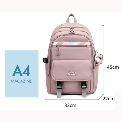 Balo học sinh trung học cho bé gái phong cách Hàn Quốc dày dặn chống tấm nước – HS1026