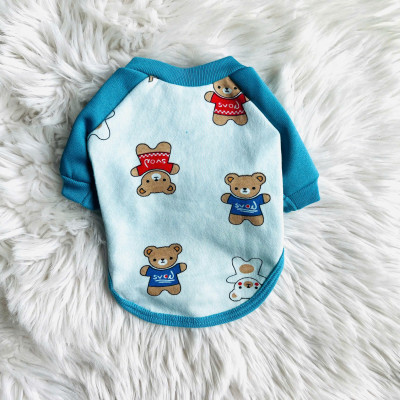 ÁO THUN NỈ PHOM RAGLAN MẶC ẤM CHO THÚ CƯNG CHÓ MÈO