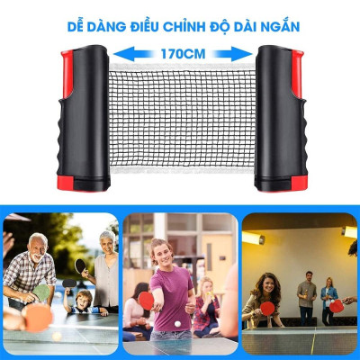 Cọc lưới bóng bàn rút gọn chính hãng dododios chất liệu ABS cao cấp