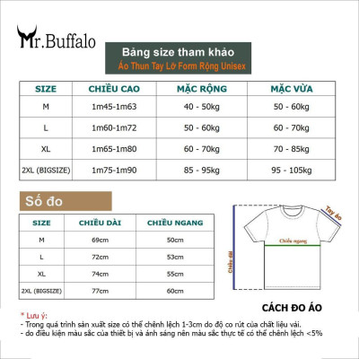 Áo Thun Đôi, Cặp Mr.Buffalo trái tim đôi Tshirt Cotton 100% có bigsize Unisex Local Brand B16