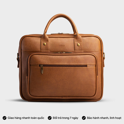Cặp công sở Trita ( Thời trang nam đựng vừa laptop 13.3 inch - Cặp da TCA5 )