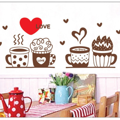 Decal dán trang trí quán coffee - dán quán cà phê AmyShop