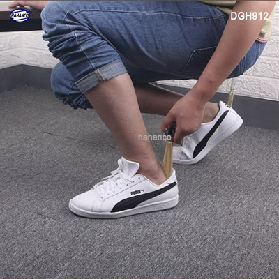 Đón giày bằng sừng tay cầm đốt trúc VIP (Dài 20cm) DGH912 - Chuyên dụng cho giày cao cấp - Cho giày Nam & Nữ - Product of HAHANCO