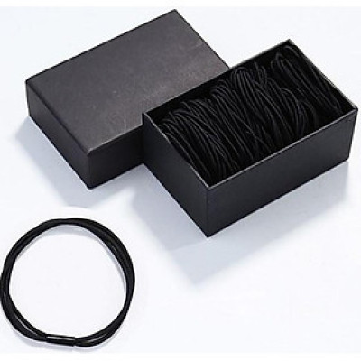 Set 60 dây buộc tóc dính 3 dây làm 1 cao cấp xuất Nhật HD10 Hộp giấy sang trọng