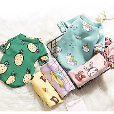 Xả hàng - Áo nỉ họa tiết đáng yêu dành cho chó mèo