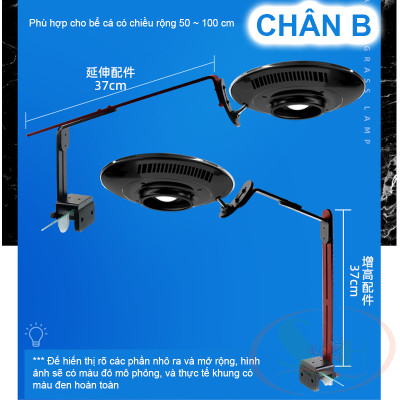 Giá chân treo đèn Zetlight Bracket Stand A / B / C / D rọi ufo f8 bể thủy sinh cá tép cảnh