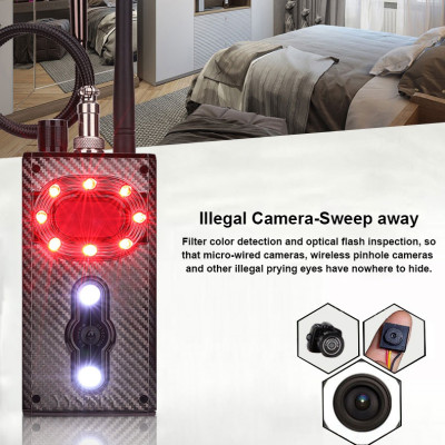 Máy Dò Phát Hiện Theo Dõi Camera, GPS, Định Vị Detector K99 - Hàng Nhập Khẩu