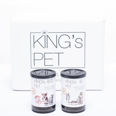 Pate Hỗn Hợp Gà King’s Pet lon 380g thức ăn cho chó mèo