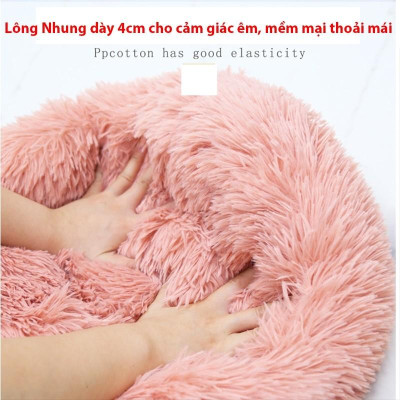 Nệm cho Chó Mèo, hình tròn giữ ấm, tổ ấm áp , đủ màu sắc, kích thước 60cm - 1m2