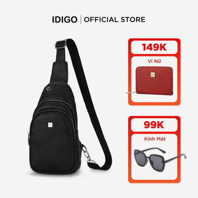 Túi đeo chéo trước ngực nam, túi đựng điện thoại da thật cao cấp IDIGO MB1 - 6028