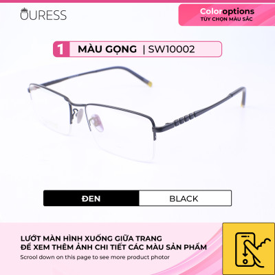 Gọng kính titanium thời trang nam siêu nhẹ siêu bền OURESS sw10002
