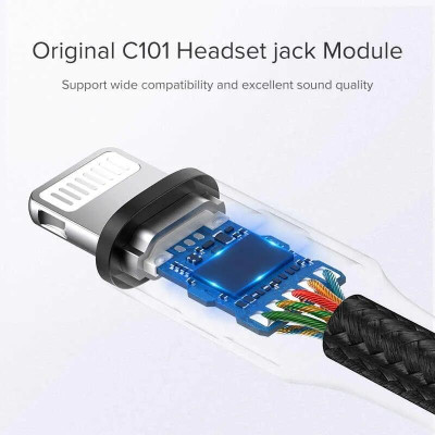 Ugreen UG30756US211TK 10CM màu Xám Cáp Lightning sang cổng âm thanh 3.5mm - HÀNG CHÍNH HÃNG