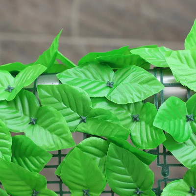 Hàng rào lá xanh nhân tạo - Tấm lá vạn niên thanh 1m*3m trang trí nhà cửa ban công - Cây giả, hoa lụa Decor trang trí nhà cửa