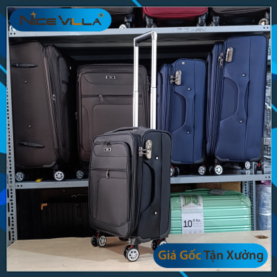 Vali Vải Cao Cấp Khóa Kéo Mở Rộng Size 20/24/28 Inch