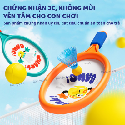 Vợt cầu lông vợt tennis cho trẻ em Mideer Kids Entry-Level Racket 2 in 1, Đồ chơi thể thao cho bé
