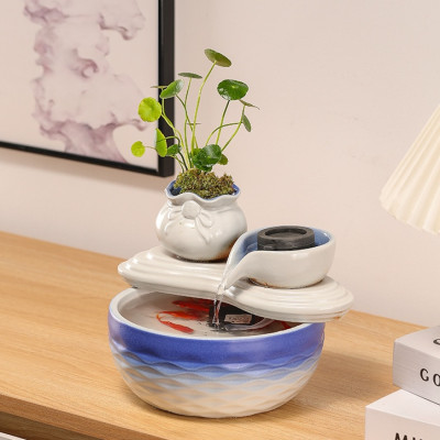 Thác Nước Phong Thủy Túi Kim Bảo Và Cối Xoay_ Hàng chính hãng