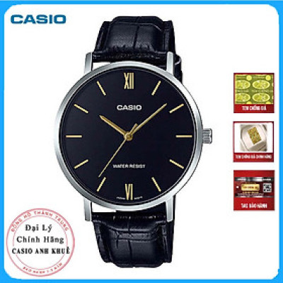 Đồng hồ Casio nam dây da MTP-VT01L-1BUDF (40mm)
