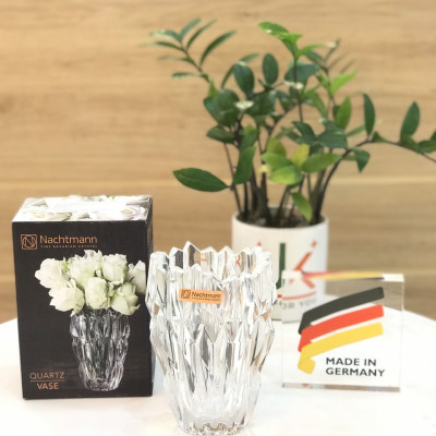 Bình cắm hoa pha lê cao cấp Nachtmann Quartz 16cm - Sản xuất tại Đức - Hàng chính hãng