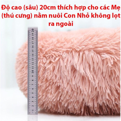 Nệm cho Chó Mèo, hình tròn giữ ấm, tổ ấm áp , đủ màu sắc, kích thước 60cm - 1m2