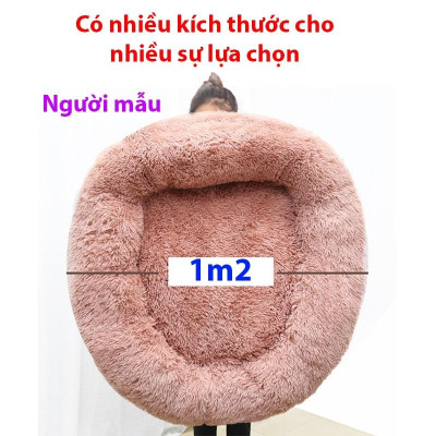 Nệm cho Chó Mèo, hình tròn giữ ấm, tổ ấm áp , đủ màu sắc, kích thước 60cm - 1m2