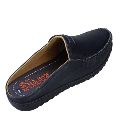 Dép Bít Mũi Nam Da Bò Thật TiTi ĐÔ Cao Cấp GSB2046d