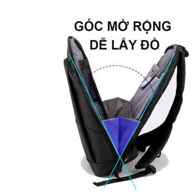 Balo laptop, balo máy tính 13.3-14 inch thông minh tích hợp công nghê cao – BLLT5561