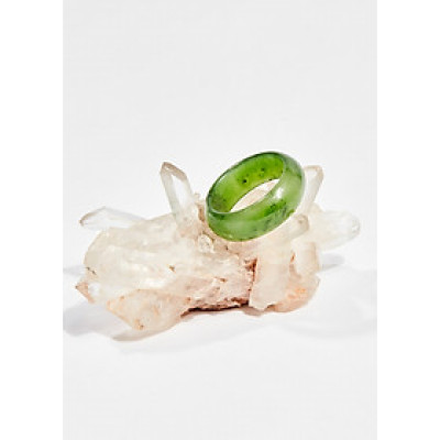 Nhẫn đá ngọc bích ni18 mệnh hỏa , mộc - Ngọc Quý Gemstones