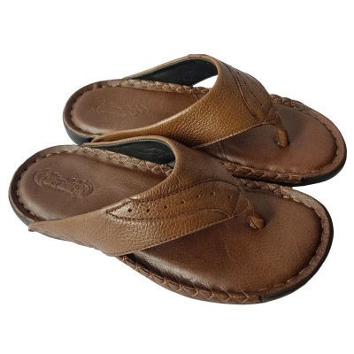 Dép Xỏ Ngón Nam Da Bò Thật BIGGBEN DK90