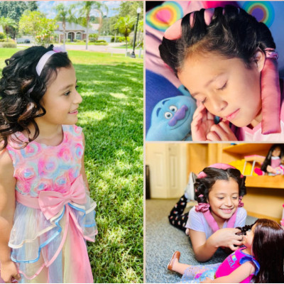 Thanh Uốn Tạo Kiểu Tóc Không Dùng Nhiệt Chất Liệu Lụa Cao Cấp Không Hư Tổn Tóc ( tặng kèm 2 Cột Tóc +Kẹp Tóc)