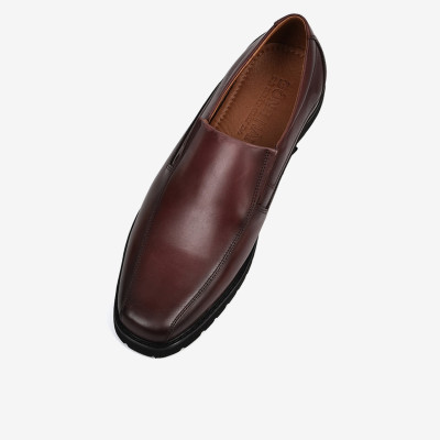 Giày tây nam Đông Hải da bò cao cấp thiết kế slip-on tiện lợi đế cao su 3cm - G01A5