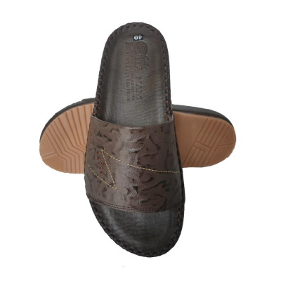 Dép Nam Quai Ngang HÀ NAM Da Bò Thật Cao Cấp DNA2172