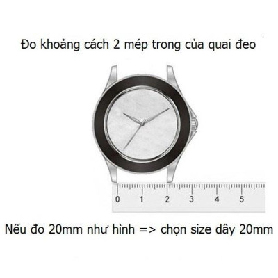 Dây Đeo Đồng Hồ Thép Không Gỉ Đúc Đặc Có Đầu Bo Cong Size 20mm 22mm