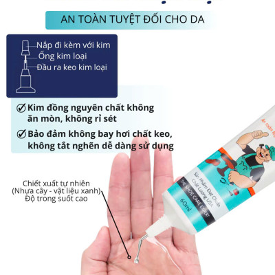 Keo Dán Giày Nhiệt Trong Suốt Siêu Dính Dùng Không Tổn Thương Da