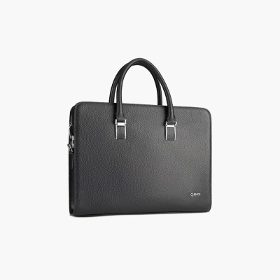 Túi Xách, Cặp Thời Trang Nam Khóa Số Cao Cấp Da Bò Mill CTS12 Đen