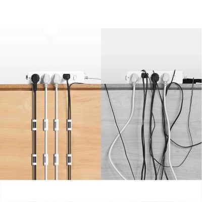 Ugreen UG20560LP332TK 4 chiếc 1 túi Màu Trắng Giá đỡ kẹp dây cáp linh hoạt - HÀNG CHÍNH HÃNG