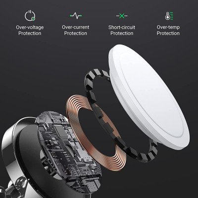 Ugreen UG9032690326TK 25W MFI Màu trắng Trạm sạc không dây sạc nhanh cho iPhone 14/13/12 MagSafe tương thích với Apple Watch Ultra - Series 8 - SE - A - HÀNG CHÍNH HÃNG