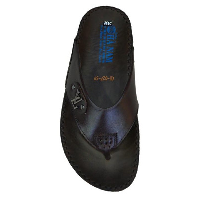 Dép Xỏ Ngón Nam Da Bò Thật TiTi ĐÔ Cao CấpDNA2094d