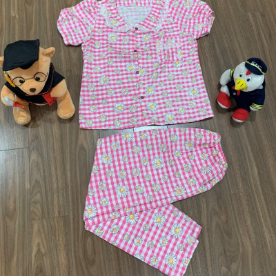 Bộ Đồ Nữ Họa Tiết Hoa Cúc Đồ Ngủ Đồ Mặc Trong Nhà DBO02 MayHomes Chất Liệu Kate