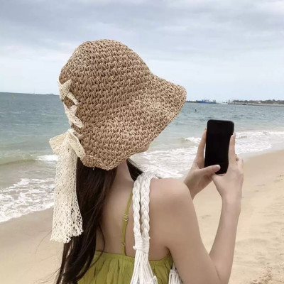 Nón mũ rộng vành đi biển du lịch dã ngoại dạo phố thời trang Hàn Quốc dona24100609