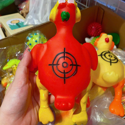 Đồ chơi nhựa màu sắc có kèn bíp bíp cho chó mèo - đồ chơi gặm nhấm phát ra âm thanh cho chó mèo