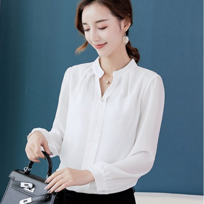 Sơ mi trắng cổ V Haint Boutique sm67
