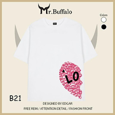 Áo Thun Đôi, Cặp Mr.Buffalo "Love" Tshirt Cotton 100% có bigsize Unisex Local Brand B21B22