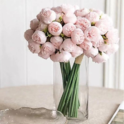 Bó Hoa Hồng 27 Bông Nhân Tạo Hoa Camellia Hoa Mẫu Đơn Hoa Hồng Hoa Cô Dâu Cho Tiệc Cưới Văn Phòng Trang Trí Nhà Cửa - HÀNG CHÍNH HÃNG MINIIN