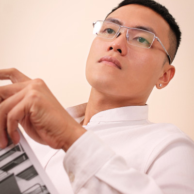 Gọng kính titanium thời trang nam siêu nhẹ siêu bền OURESS sw10006