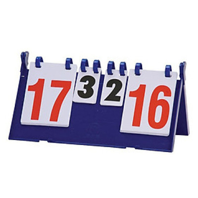 Bảng tính điểm lật tay đánh số từ 01 đến 30 bằng nhựa dẻo, có thể gập gọn khi không sử dụng