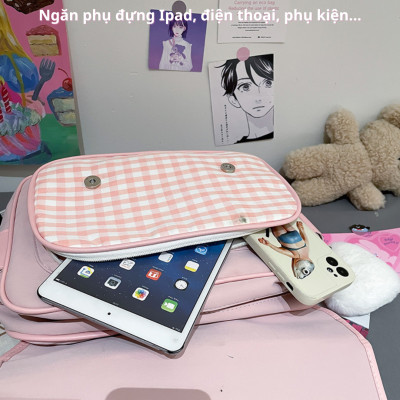Cặp đi học, đi chơi BH Kids phong cách Lolita JK, thời trang Nhật Bản, chống nước, chống sốc, trẻ trung, cá tính - CH111