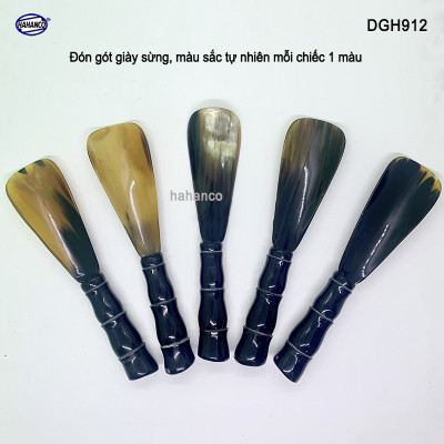 Đón giày bằng sừng tay cầm đốt trúc VIP (Dài 20cm) DGH912 - Chuyên dụng cho giày cao cấp - Cho giày Nam & Nữ - Product of HAHANCO
