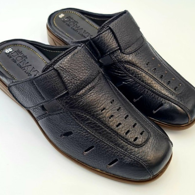 GIÀY LƯỜI NAM DA BÒ 100%, KIỂU SA-BO CAO CẤP, MAY QUAI CHẮC CHẮN, VYFASHION01, THIẾT KẾ THOÁNG KHÍ, ĐI RẤT ÊM CHÂN